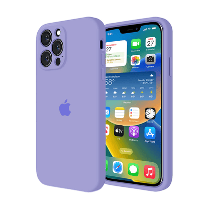 iPhone Camera Protection Silicone Case (Lilac)