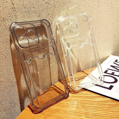 Transparent Card Slot Bag Holder iPhone Case