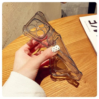 Transparent Card Slot Bag Holder iPhone Case