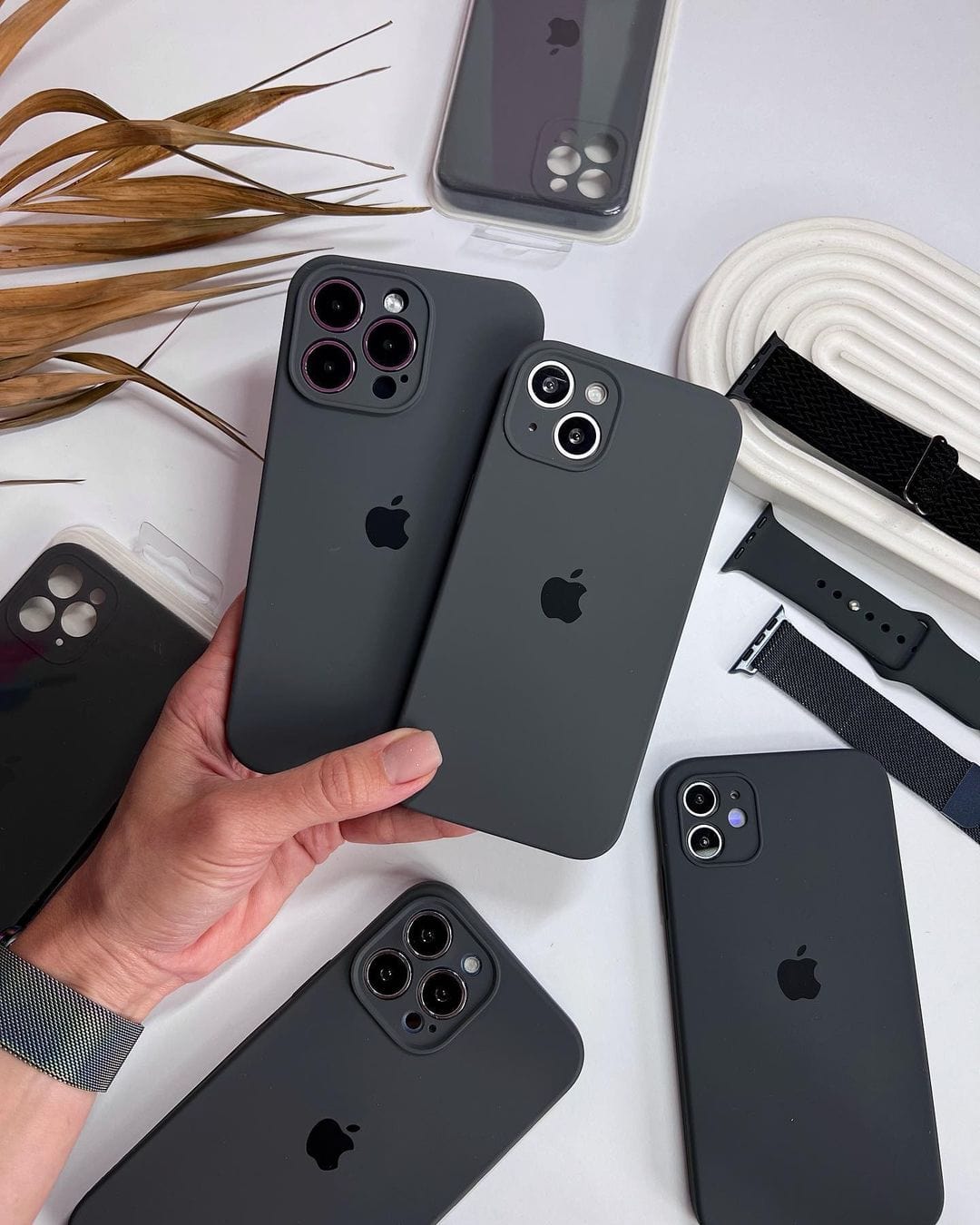 iPhone Camera Protection Silicone Case (Black)